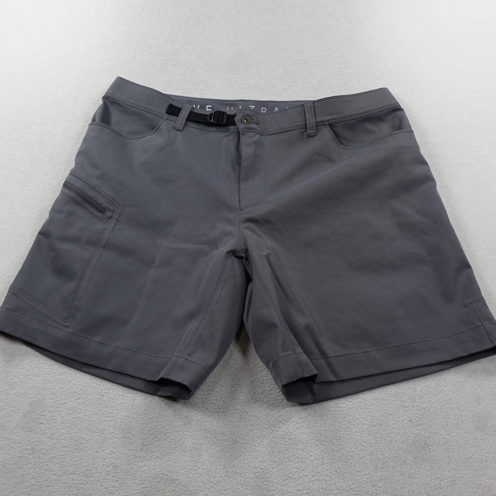 Outdoor Vitals Satu Shorts Womens 16 Gray Cargo Lightweight DWR Hiking Travel 8"